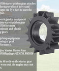 Starter Pinion Gear 695708 Replacement For Briggs Stratton Lawn Mower Engines Fits 280104 693058 693059 shown with 16 teeth