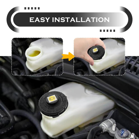 Installation of Brake Fluid Cap Replacement and Master Cylinder Cap for Honda Civic Accord Fit CRV S2000 and more OEM Style Reservoir Cap