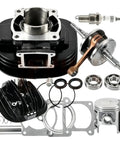 Heavy Duty 66 Mm Bore Cylinder Head Gasket And Crank Seal Kit Built For Yamaha Blaster Atv including crankshaft, piston, and gaskets.