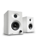 White PC Speakers With Bluetooth 5.3, 3-Inch Full-Range Drivers Deliver 60W Peak, 30W RMS, Distortion-Free Stereo for Gaming and Movies