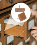 Thirty Piece Tack In Drawer Glides 17X12Mm Heavy Duty Plastic With Iron Pins Nail On Slides for smooth drawer operation.