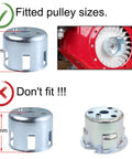 Fitted and non-fitted pulley sizes for Pull Start Assembly Recoil Starter Replacement For Champion Predator Honda OHV Engines 196cc 224cc