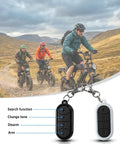 Cyclists riding Beast 1000W Electric Bike For Adults With 20 Inch Wheels on a trail with remote controls displayed.