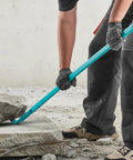 Worker using Monster Pry Bar With 52.5 Inch Carbon Steel Handle For Demolition And Concrete Teardown Heavy Duty Crowbar 2000lbs Prying Capacity