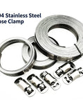 Get This 6.56 Ft Adjustable Stainless Steel Hose Clamp Strap With Screw Fasteners For Durable Repairs And A Custom Fit To Banish Leaks At The Shop, 304 stainless steel clamp rolls