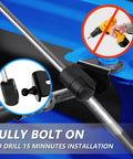 Close-up of Chevy Colorado Hood Struts for GMC Canyon 2023 to 2026, showing no drill installation feature and mounting details.