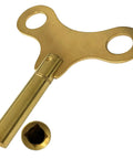 Winged 4mm Brass Clock Winding Key For Grandfather Clocks Pro Grade Jeweler Tool Precision Replacement Winder Key