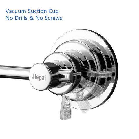 No Drilling Suction Cup Towel Bar 16 Inches Heavy Duty Wall Mount Towel Holder with vacuum suction on smooth surface