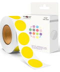One Inch Yellow Color Code Dot Stickers For Office And Home Round Adhesive Inventory Dots Labels 1000 Per Dispenser Box Easy Peel