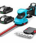 Cordless 20V Hedge Trimmer And Grass Shears Two In One With 12 Inch And 6 Inch Dual Action SK5 Blades Two 2Ah Batteries