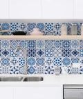 Blue Glossy Peel And Stick Contact Paper Roll Thicker Waterproof Self Adhesive Wallpaper For Countertops Shelves Drawers