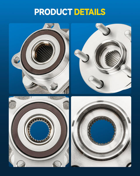 Front Wheel Hub Bearing Assembly Fits 2009-2014 Subaru Forester, 2008-2014 Impreza, 2013-2014 XV Crosstrek, 5 Lug, 1 Pc, ABS Sensor Included