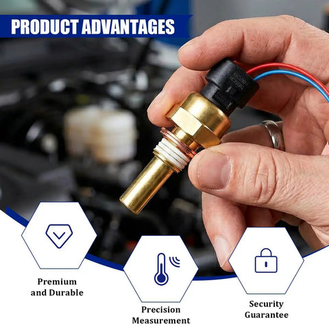 Premium Car Engine Coolant Temperature Sensor With Plug And Play Pigtail Cable Direct Swap Water Temp Probe for Chevy Yukon.