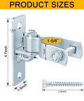 2 Pack Heavy Duty Wall Mount Gate Hinges With Screws Rustproof Galvanized Steel dimensions