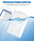 4 Pack Mini Waterproof Tackle Box Organizer For Fly Fishing, Compact Fly Box With Dividers For Hooks, Flies, Beads And Lures
