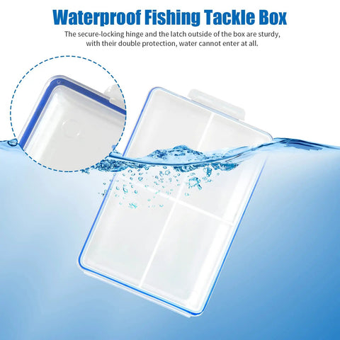 4 Pack Mini Waterproof Tackle Box Organizer For Fly Fishing, Compact Fly Box With Dividers For Hooks, Flies, Beads And Lures