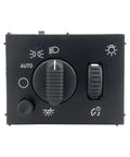 Top Shelf Headlight Switch And Dimmer Control Panel For Chevy Silverado Tahoe And Gmc Sierra Yukon Trucks features black switch panel with toggle and dimmer controls.