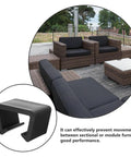 12 Pack Patio Furniture Clips For Outdoor Rattan Wicker Sofas And Sectionals, No Slip Couch Clips To Keep Your Sofa In Place