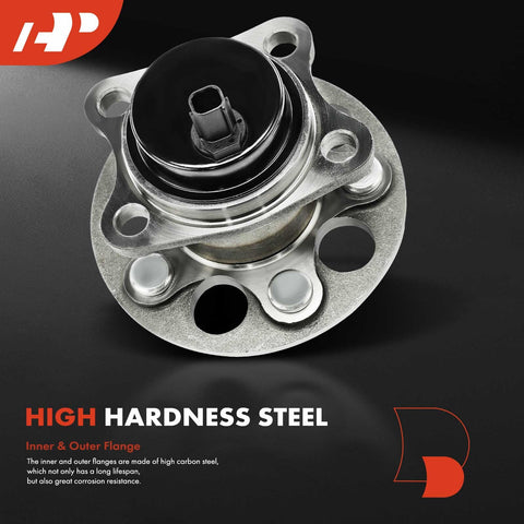 Rear Wheel Bearing And Hub Assembly With ABS And 5 Lug Built Tough For Toyota Prius 2010 2015 And Prius Plug In 2012 2015
