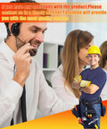 Customer service team with headset and smiling construction worker in overalls and hard hat.