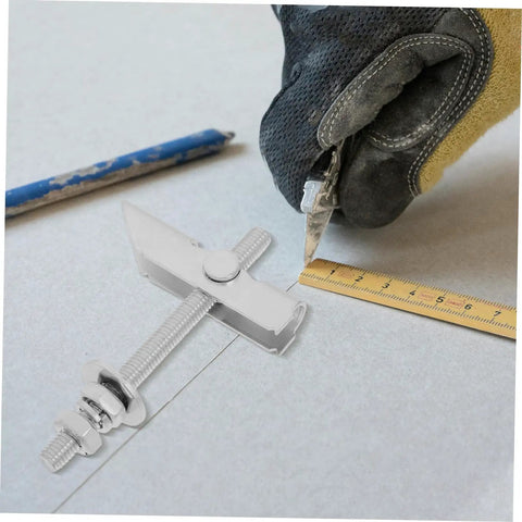 12 Pack Heavy Duty Toggle Bolts And Wedge Anchors For Hollow Walls Drywall Fasteners Kit with ruler and utility knife