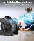High Velocity 15 Inch Floor Fan With 375 CFM Air Mover Three Speed Portable Industrial Blower in workshop setting