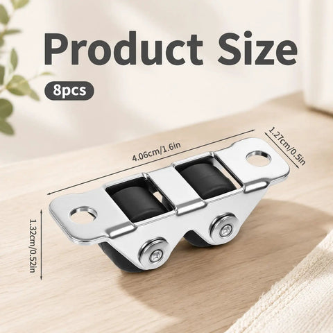 Mini Fixed Drawer Rubber Caster Wheels Featuring A Slick Low Profile Build That Rolls Smooth As Butter And Stays Dead Steady For Zero Drama Furniture Glide Every Time showing dimensions and design.
