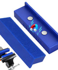 Two Piece 4.5 Inch Magnetic Vise Jaw Pads With Soft TPU Non Marring Covers And Waffle Grip For Bench Vise Drill Press