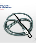 Replacement Hose Drain Assembly For LG Washer AEM69493808 PS11760658 Durable DIY Friendly Part coiled view on white background