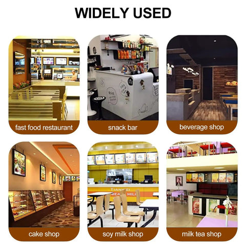 Top Shelf Electric Knock Box And Commercial Portafilter Cleaner, Countertop Coffee Grounds Catcher in various cafe settings.