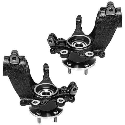 Front Suspension Kit For Ford Focus 2012 2013 With 2 Steering Knuckles Wheel Hub Bearings 2 Struts And Coil Springs And 2 Sway Bar End Links