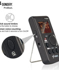 Digital Metronome With Rechargeable Battery, Vocal Counting And Timer For Piano, Guitar, Drum And All Instruments, Bright Color Screen