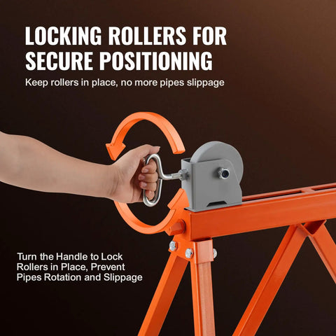 Heavy Hitter Pipe Stand With Roller Head Handles Two To Thirty Six Inch Tubing Tough As Nails Up To 2500 Pounds Beefy Forty Five Steel Build Rock Solid Triangular Base For Welding And Metal Repair Tasks