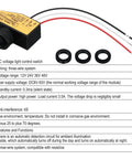 DC Photoelectric Switch Dusk To Dawn Sensor for Outdoor Lighting 8V to 50V Wide Voltage Range 5A Load with Auto Illumination Detection