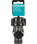 Full Flow Garden Hose Shut Off Valve in Gray with Rust Proof Nylon Construction, cap type handle, single water shut off
