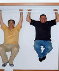 Expandable Closet Shelf And Hanging Rod System Adjustable From 17.5 To 27 Inches White Finish Holds Up To 200 Lbs in use