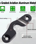 Sun Visor Clip Repair Kit For 2018-2022 Jeep Wrangler And 2020-2022 Gladiator, showing aluminum clip with anti-rust coating