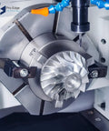 CNC machine with Six Piece Carbide Square End Mill Set In Three Sixteenth Inch Size Four Flute TiAlN Coated CNC Milling Bits for steel