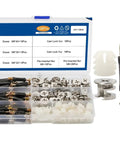 Heavy Duty 3 In 1 Cam Screw Furniture Connectors With 4 Box Eccentric Cam Lock Kit For Cabinet Joinery Dead Nuts, 108-piece set.
