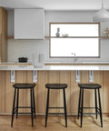 Heavy Duty Shelf Brackets 12x8x2 Inches, One Fifth Inch Thick Solid Stainless Steel L Brackets supporting kitchen countertop