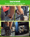 Installation steps for Replacement Throttle Cable For Honda HRX217 Series Lawn Mowers showing quick setup and engine response parts.