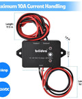Versatile Flasher Module With 36 Modes, One Button Quick Change, 10 Amp 12-24V DC for car and motorcycle headlights with dimensions