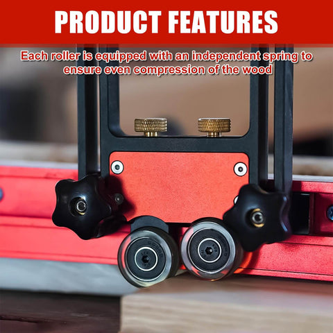 Installed Double Wheel Bearing Stock Roller For Featherboards On Table Saws Router Tables And Band Saws Jig Guide Pro Grade Aluminum Alloy