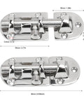 Heavy Duty Marine Locker Latch Built To Last In Polished Stainless Steel For Boats And Yachts Fits Windows Doors Hatches Cabinets Three And Five Eighths Inch Corrosion Resistant Impact Proof Easy Install Secure Lock