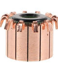 Beefed-Up Metal Replacement Motor Commutator For Electric DC Motors, High Efficiency, Boosts Vehicle Power And Performance, Perfect For Auto Repair, Car Supplies, Industrial Production And Manufacturing Jobs, copper and black round part