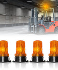 Built Tough 30 Led Amber Strobe Light 30w Roof Beacon For Forklift Mower Atv Truck 4 Pack with bright amber signals.