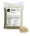 Natural Hemp Garden Mulch Soil Conditioner For Moisture Retention And Weed Suppression Ideal For Flower And Vegetable Beds This Eco Friendly Potting Aid Keeps Soil Rich And Healthy Grown In The US 25 Lb Bag hemp mulch in clear bag