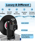 Fully Automatic 6L Ultrasonic Vinyl Record Cleaner with sturdy bracket showcasing features like switch and aluminum design.