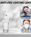 12 Pack Over Eyeglasses Safety Goggles With Anti Fog And Scratch Resistant Lenses ANSI Z87.1 Eye Protection for fog.