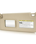Beige Driver Side Sun Visor Replacement For 2004 2005 2006 2007 Toyota Highlander Left Hand Fits 74320-48260-A0 And 74310-48220-A0, Easy Install